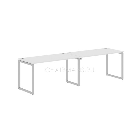 Стол 2-х местный Skyland XTEN-Q XQWST 2870 белый/алюминий