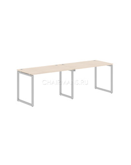 Стол 2-х местный Skyland XTEN-Q XQWST 2470 бук тиара/алюминий, изображение 1