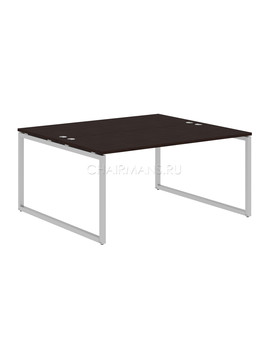 Стол 2-х местный Skyland XTEN-Q XQWST 1614 легно темный/алюминий, изображение 1