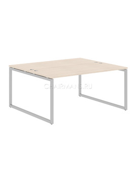 Стол 2-х местный Skyland XTEN-Q XQWST 1614 бук тиара/алюминий, изображение 1