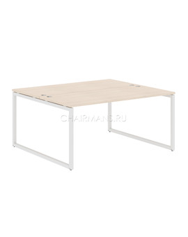 Стол 2-х местный Skyland XTEN-Q XQWST 1614 бук тиара/белый, изображение 1