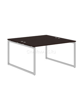 Стол 2-х местный Skyland XTEN-Q XQWST 1414 легно темный/алюминий, изображение 1