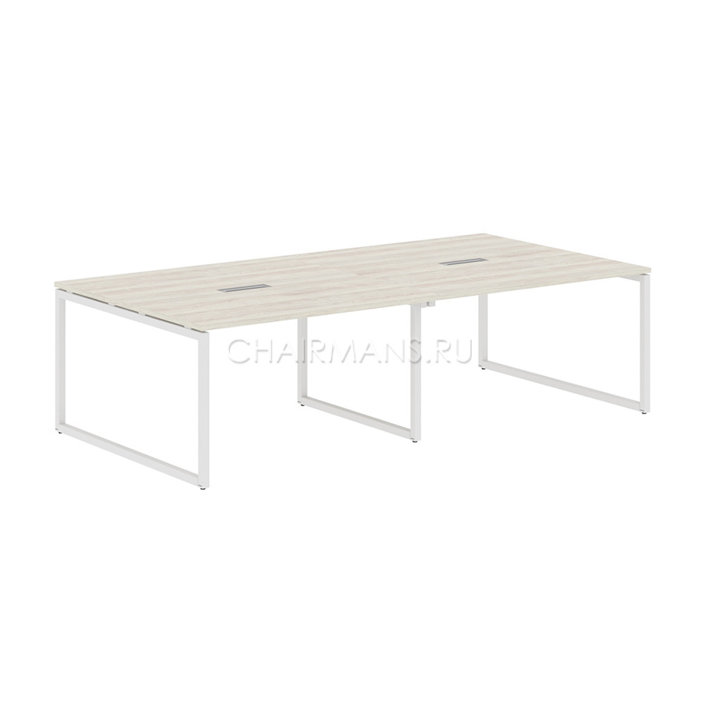 Кликните для увеличения изображения Конференц стол Skyland XTEN-Q XQSCT 2714 сосна эдмонт/белый