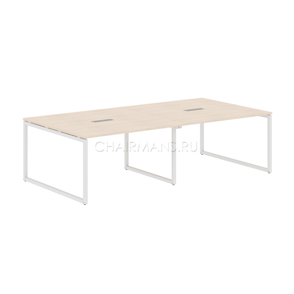 Кликните для увеличения изображения Конференц стол Skyland XTEN-Q XQSCT 2714 бук тиара/белый