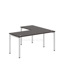 Стол угловой Skyland XTEN-S XSCT 1615 легно темный/алюминий, изображение 1