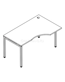 Стол письменный Skyland XTEN-S XSCT 169 (R) дуб сонома/алюминий, изображение 2