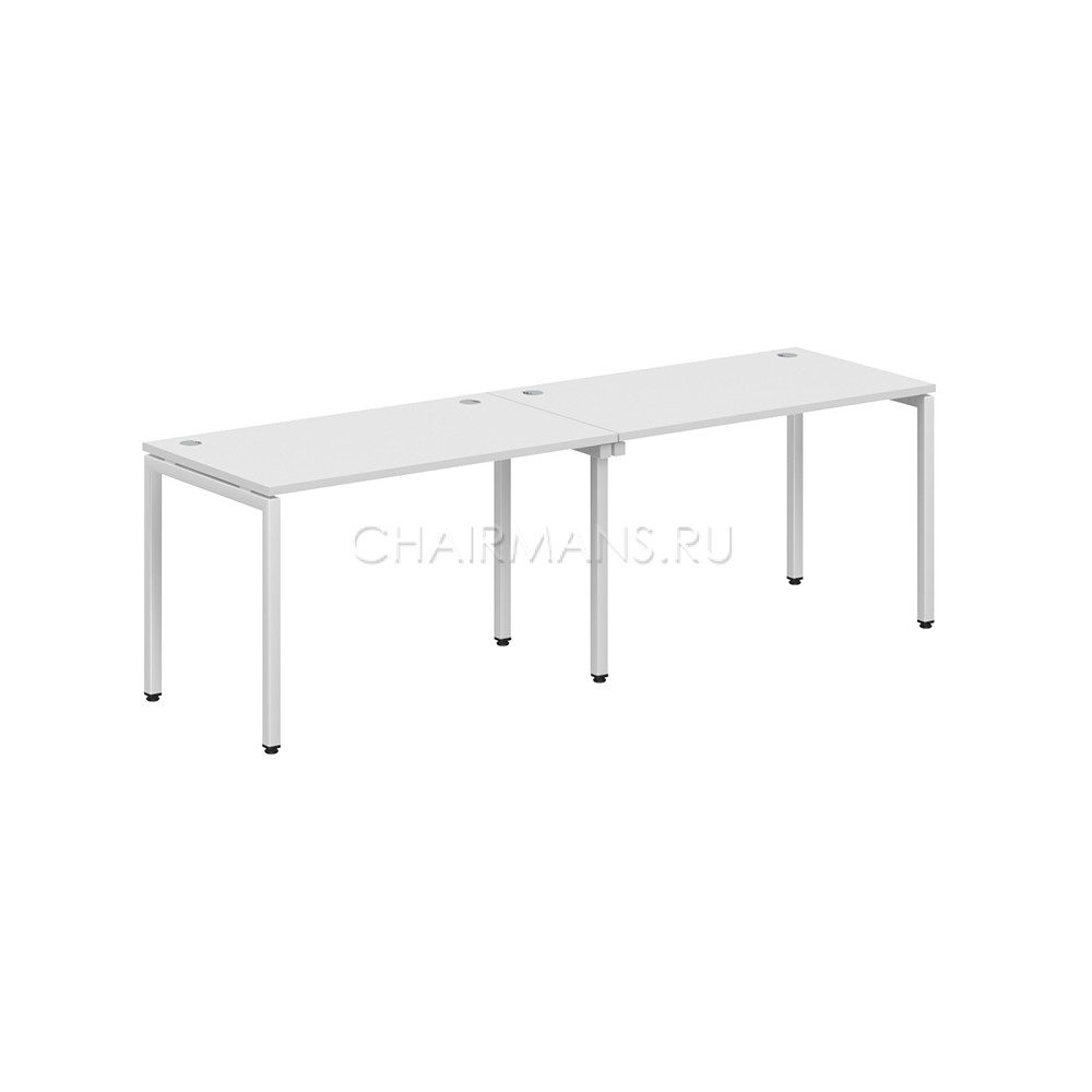Стол двойной Skyland XTEN-S XWST 2470 белый/белый полуматовый