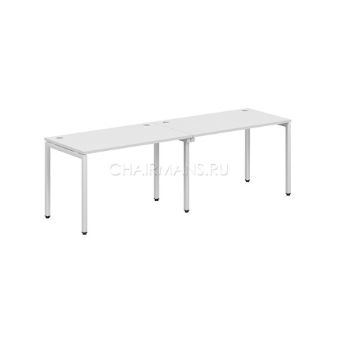 Стол двойной Skyland XTEN-S XWST 2470 белый/белый полуматовый