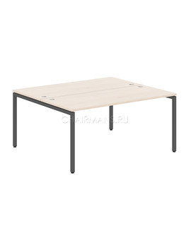 Стол двойной Skyland XTEN-S XWST 1614 бук тиара/антрацит, изображение 1