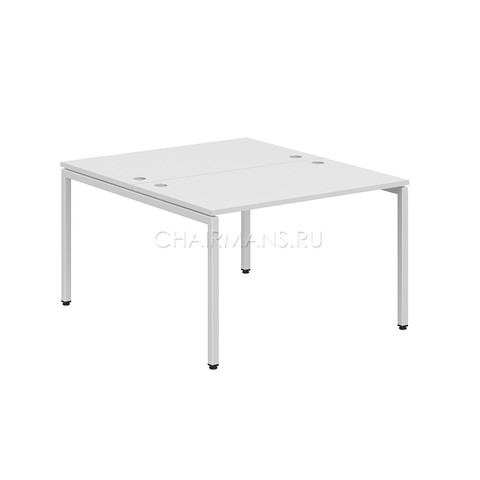 Стол двойной Skyland XTEN-S XWST 1214 белый/белый полуматовый