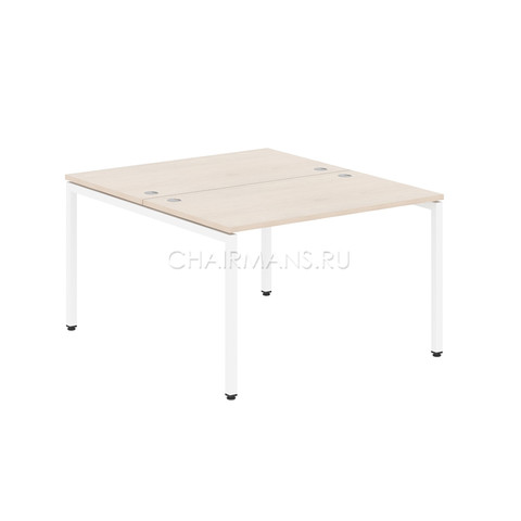 Стол двойной Skyland XTEN-S XWST 1214 бук тиара/белый