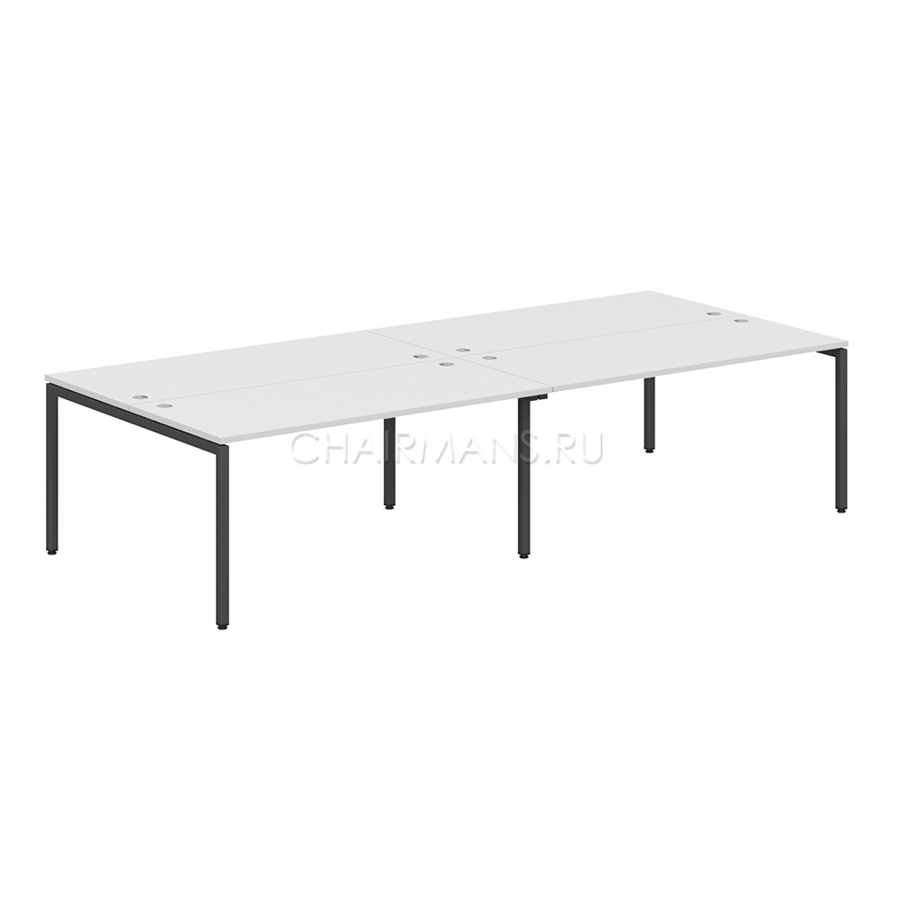 Стол 4-х местный Skyland XTEN-S XWST 3214 белый/антрацит