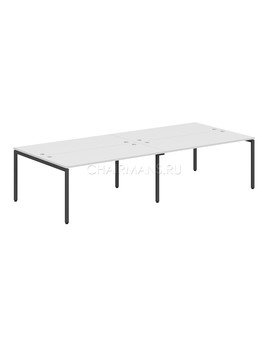 Стол 4-х местный Skyland XTEN-S XWST 3214 белый/антрацит, изображение 1