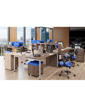 Стол 4-х местный Skyland XTEN-S XWST 3214 белый/антрацит, изображение 6