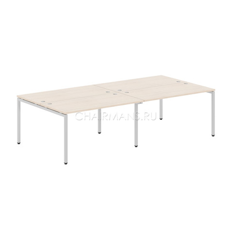 Стол 4-х местный Skyland XTEN-S XWST 2814 бук тиара/алюминий