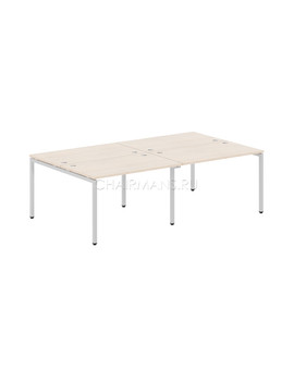 Стол 4-х местный Skyland XTEN-S XWST 2414 бук тиара/алюминий, изображение 1