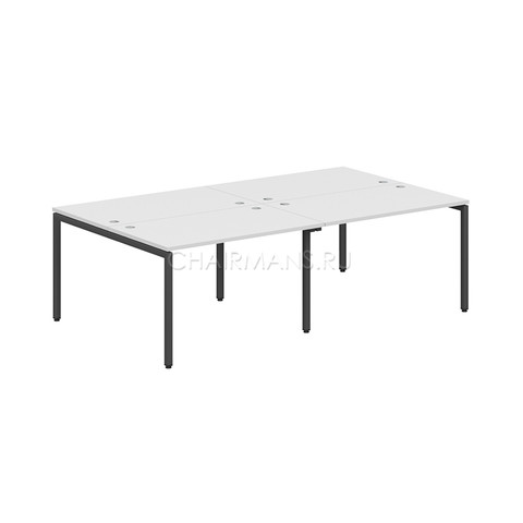 Стол 4-х местный Skyland XTEN-S XWST 2414 белый/антрацит
