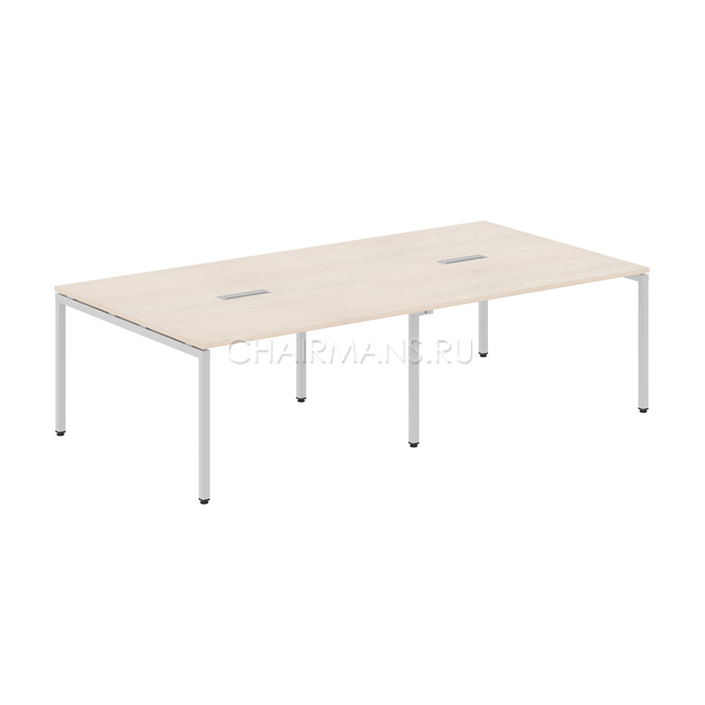 Кликните для увеличения изображения Конференц-стол Skyland XTEN-S XSCT 2714 бук тиара/алюминий