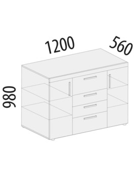 93.20 Комод Тиффани 1200, изображение 3