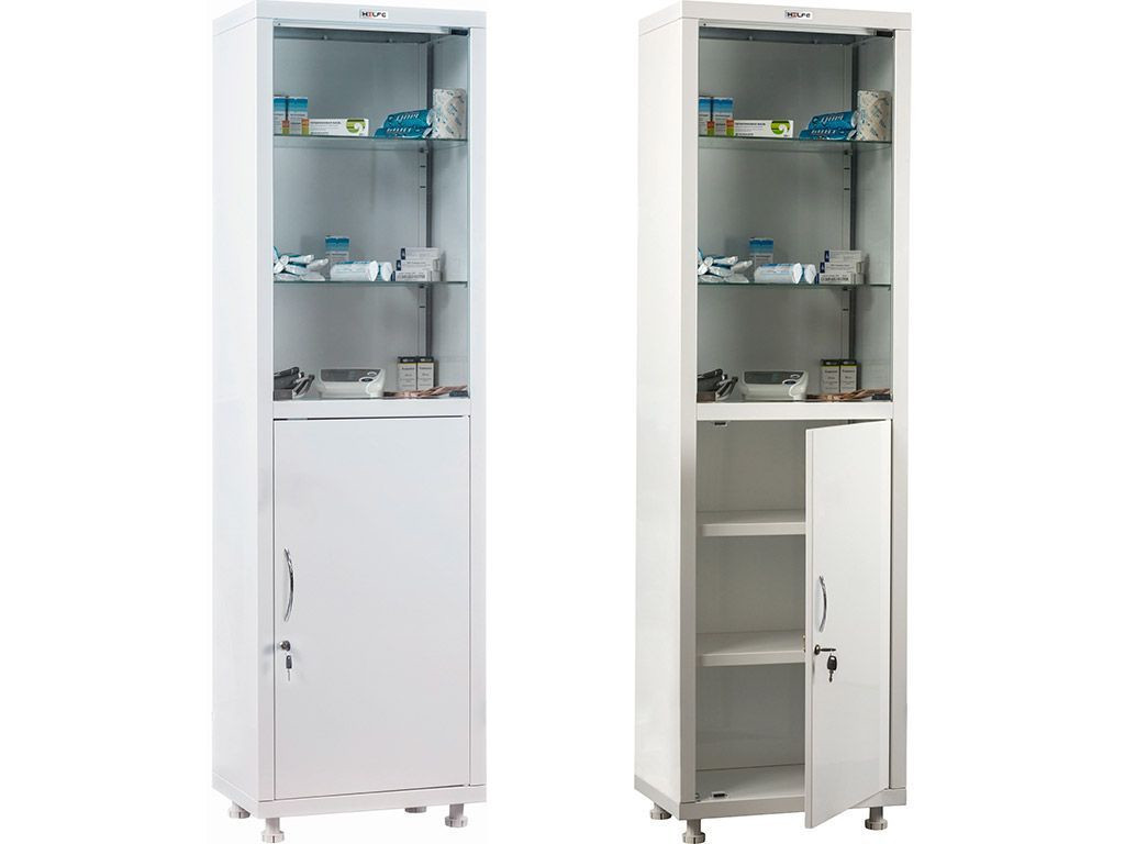 Кликните для увеличения изображения Медицинский шкаф HILFE МД 1 1650/SG