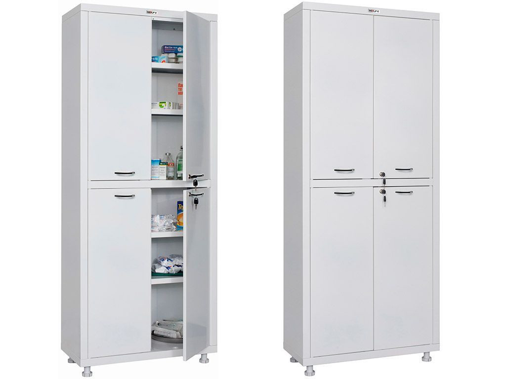Кликните для увеличения изображения Медицинский шкаф HILFE МД 2 1670/SS