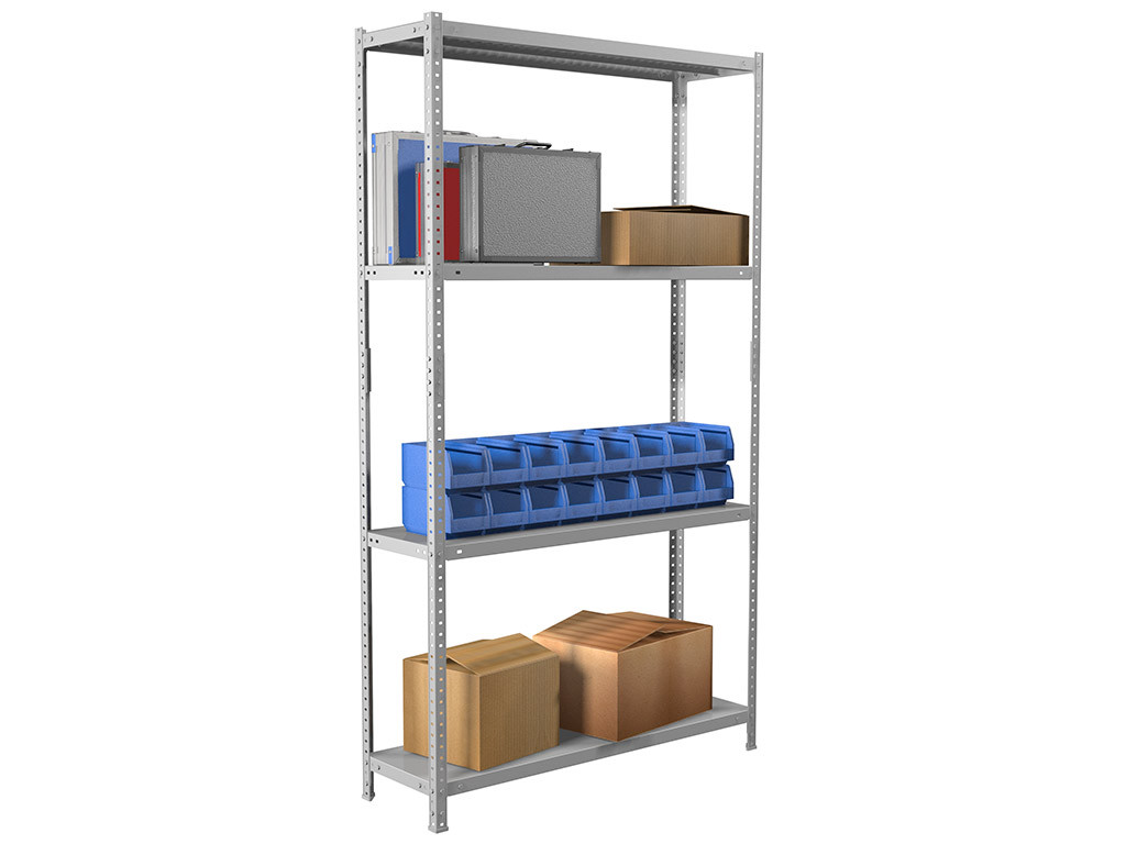 Кликните для увеличения изображения Стеллаж MS Standart 200KD/100x30/4