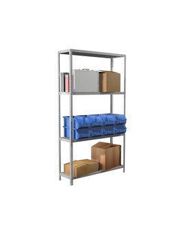 Стеллаж металлический MS Standart 185/100x40/4, изображение 6