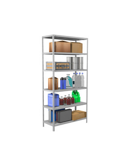 Стеллаж металлический MS Standart 220/100x40/6, изображение 9